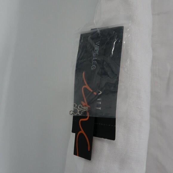 INC International Concepts Global Escape Bright White Wide Leg Pants 16W… - Picture 9 of 9